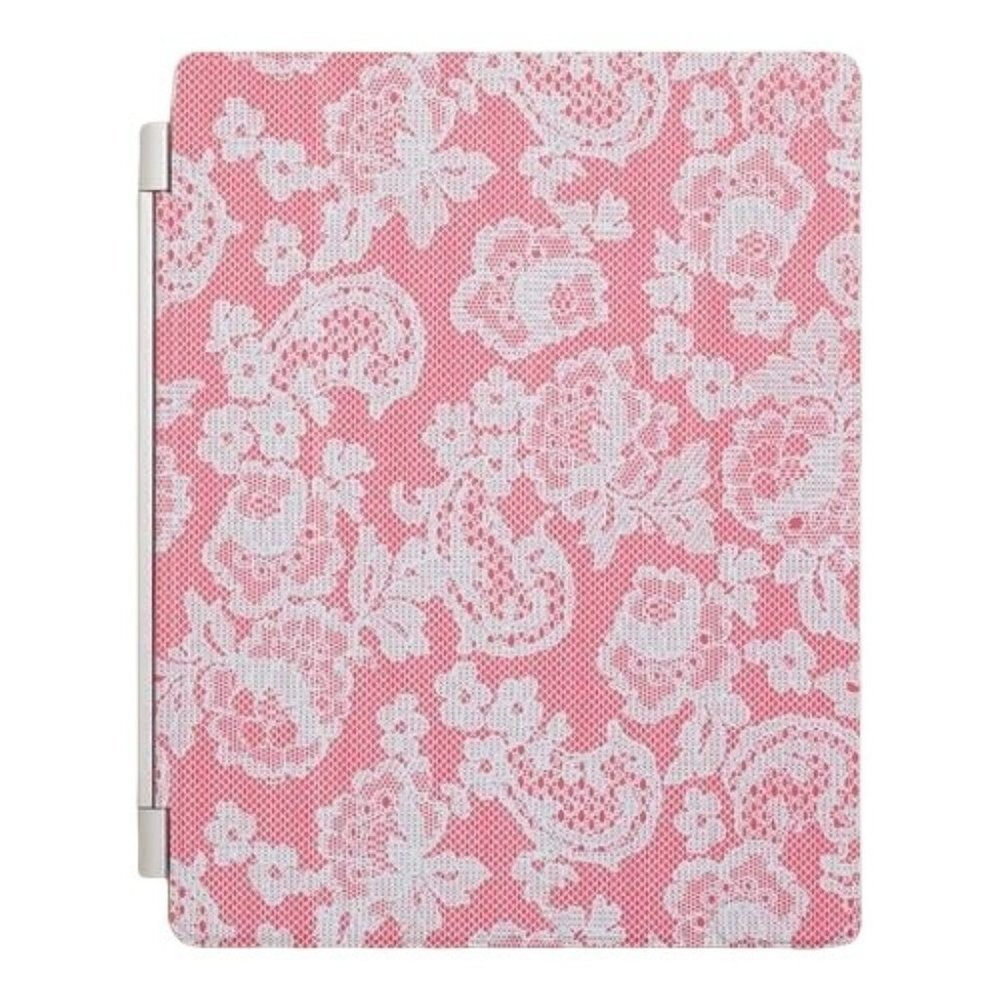 Cost Plus World Market Ipad Cover Pink Blue Magnetic Lace Fits 9.45 x 7.67